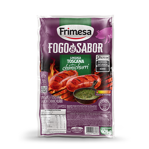 Linguiça Toscana Sabor Chimichurri 600g