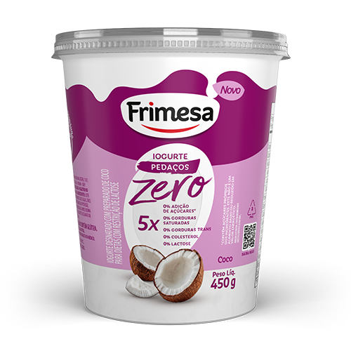Iogurte Pedaços Coco Zero 450g