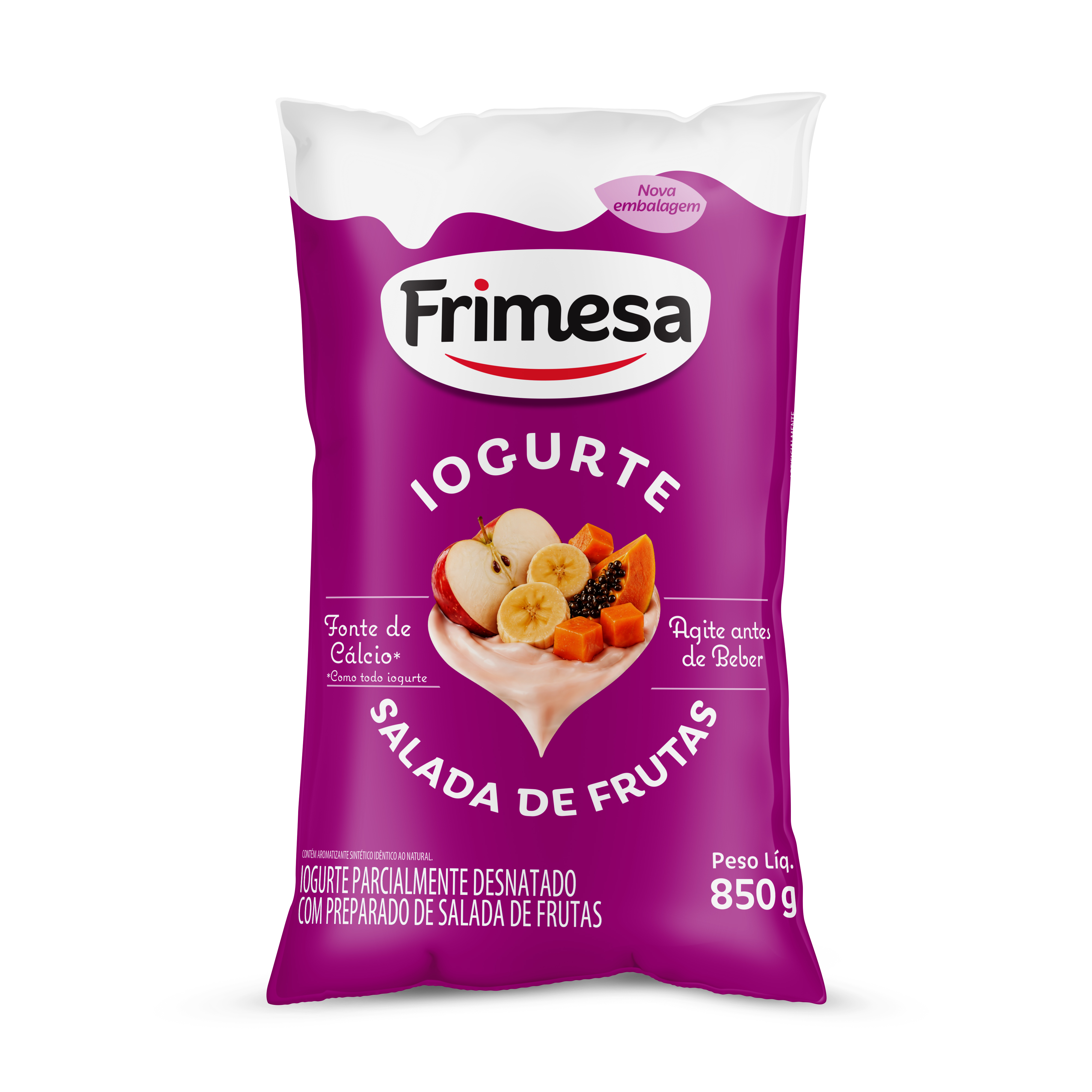 Iogurte Pacote Salada De Frutas 850g