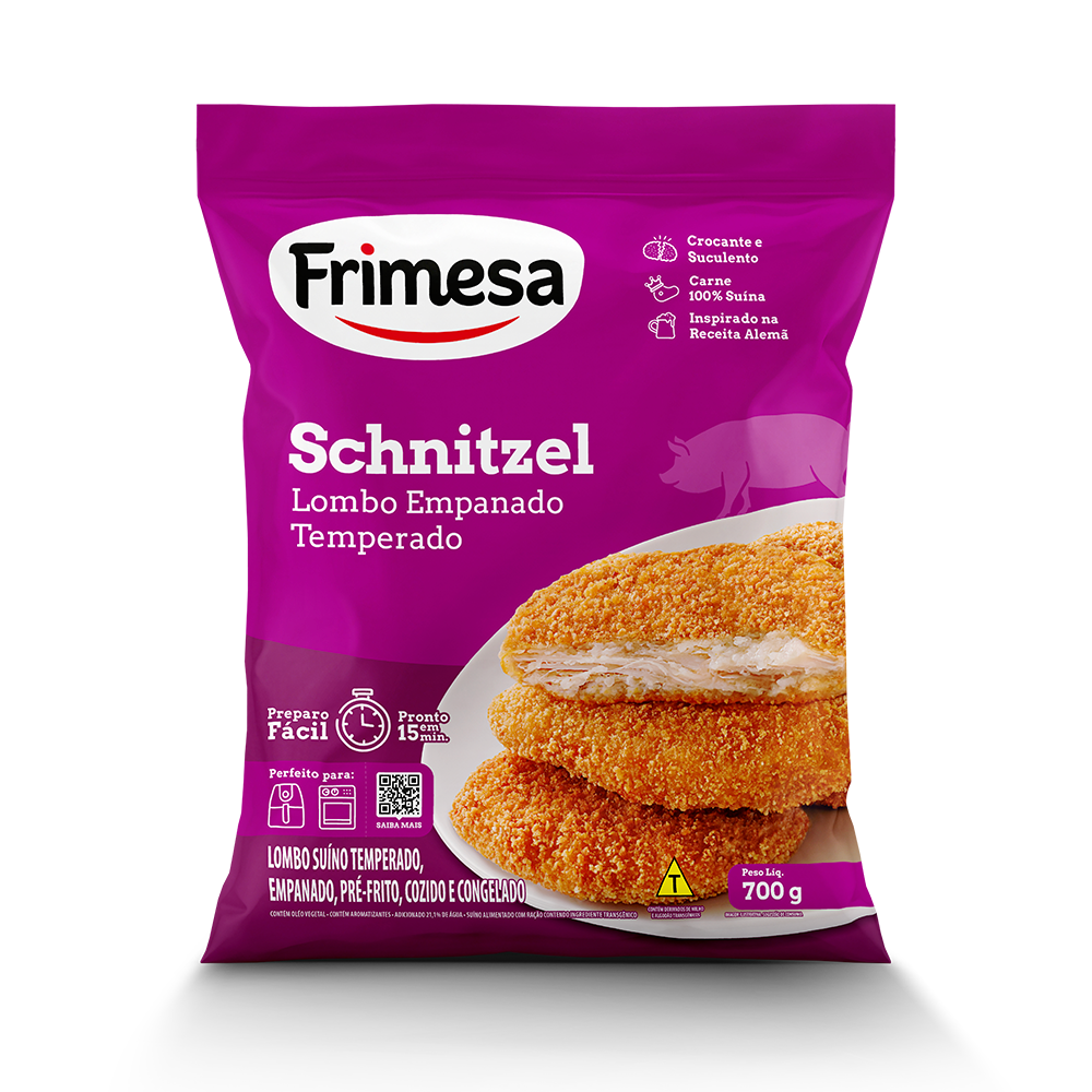 Schinitzel Lombo Suino Temperado Empanado 700g