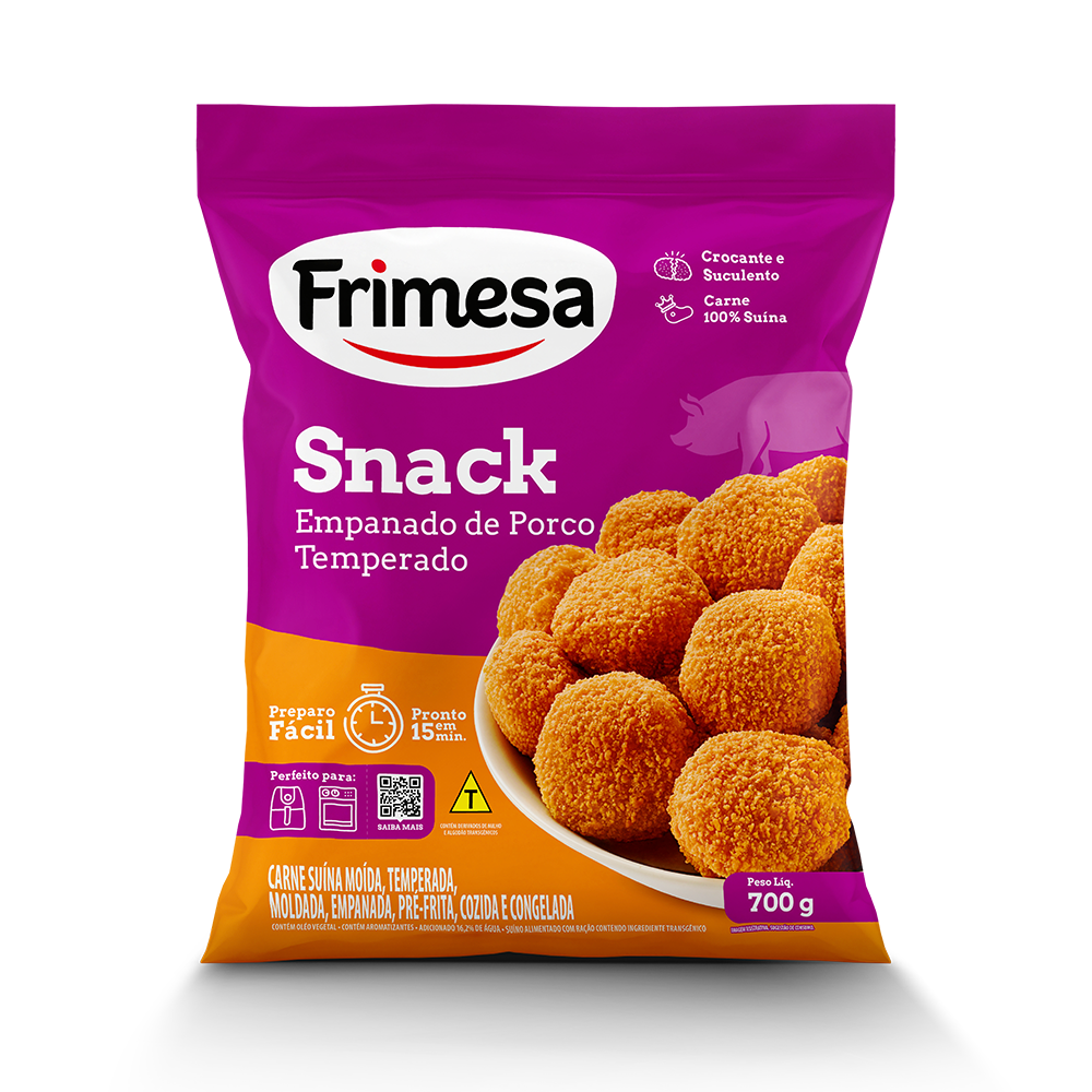 Snack Empanado de Porco Temperado 700g