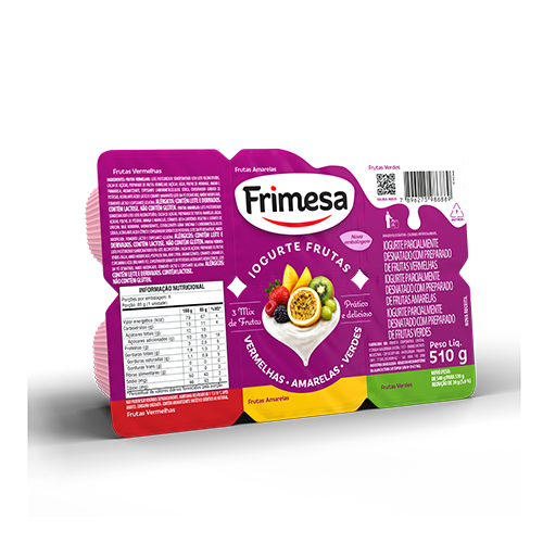 Iogurte Mix Frutas Vermelhas/Amarelas/Verdes BDJ 510g